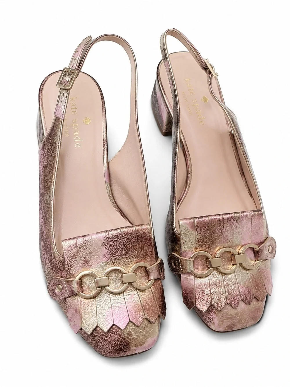 kate spade metallic pink